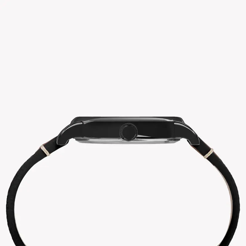 Timex Unisex Black Fabric Watch, Brass Case | Tw2r62100