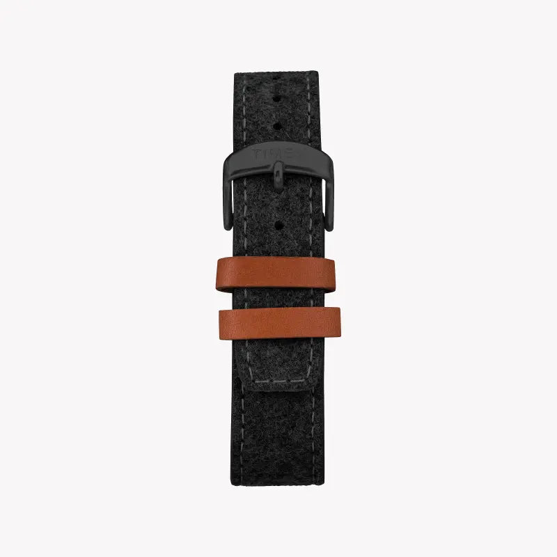 Timex Unisex Black Fabric Watch, Brass Case | Tw2r62100