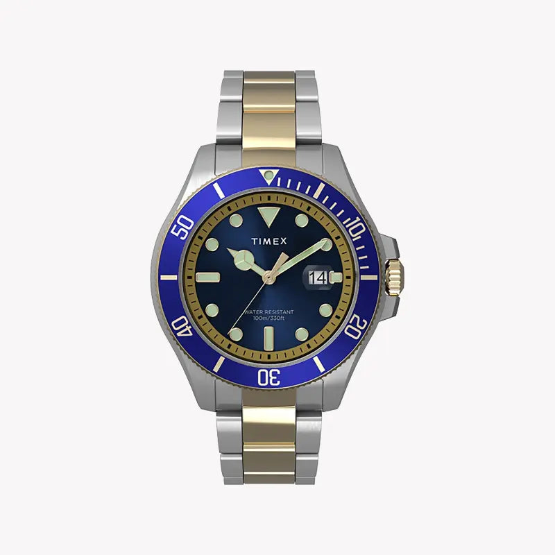 Timex Men's Blue Dial Watch, 2t Stainless Steel | Tw2u71800