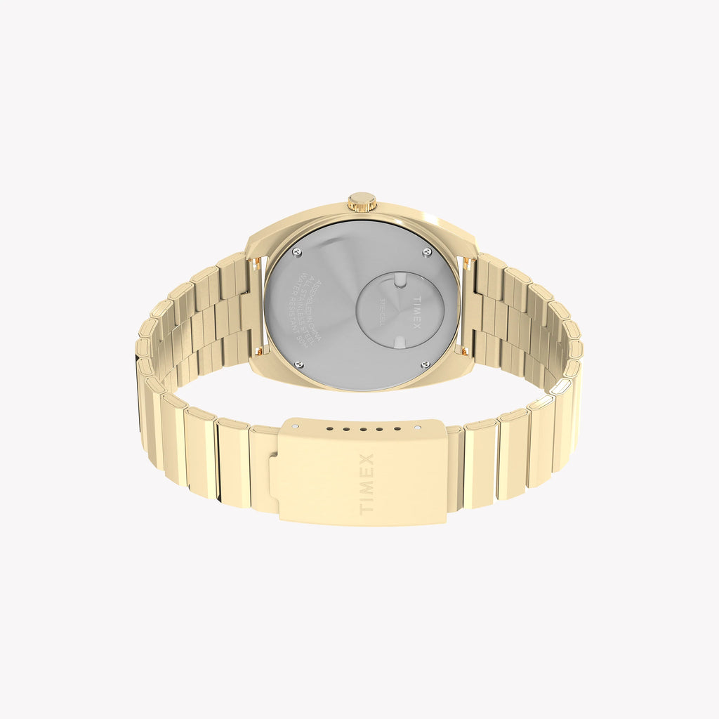 Q Timex Enigma 37mm Bracelet Watch TW2Y34400 | Stylish Silver & Blue Design