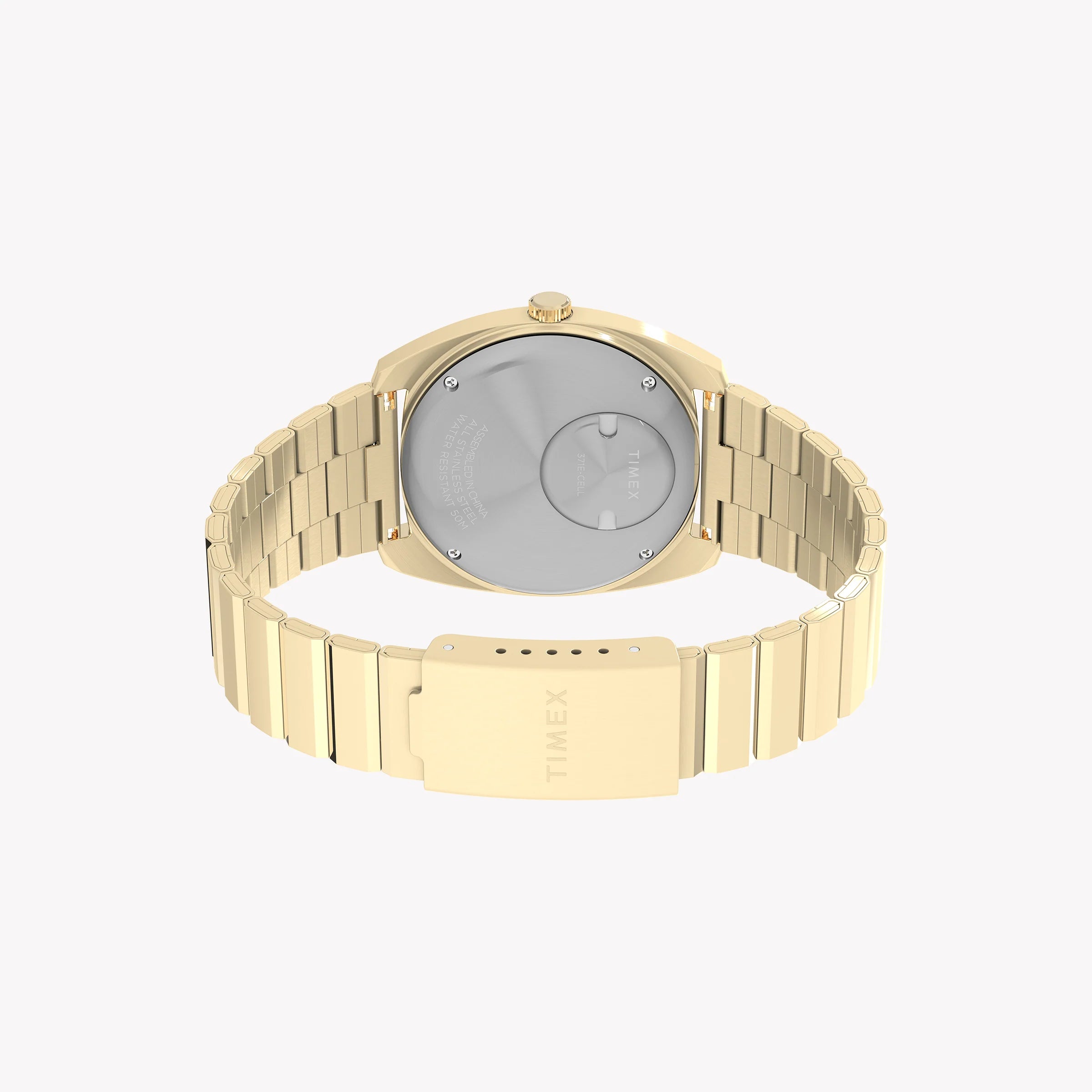 Q Timex Enigma 37mm Bracelet Watch TW2Y34400 | Stylish Silver & Blue Design