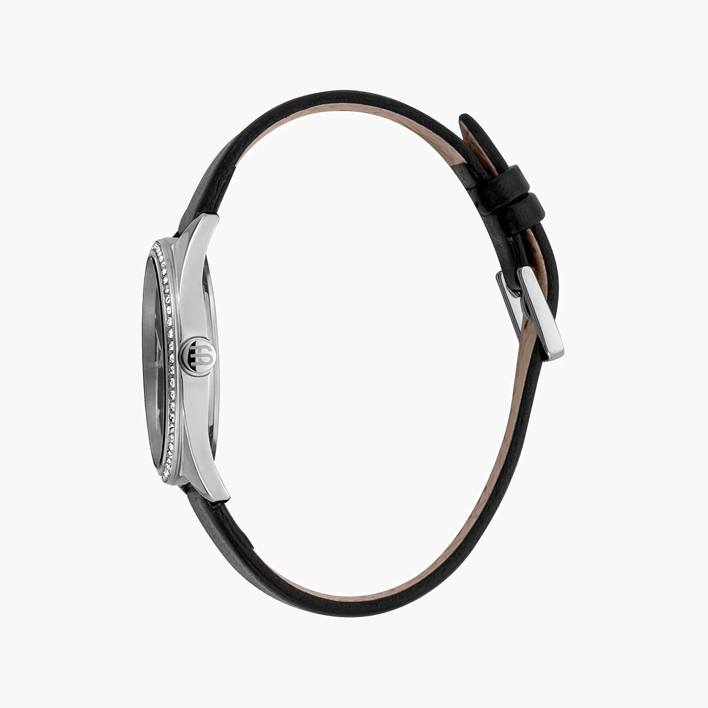 Esprit Women's Black Leather Watch, Black Dial | Es1l003m0015